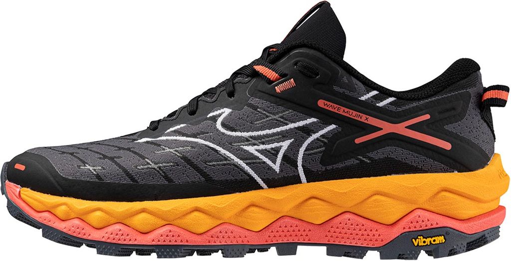 Mizuno Wave Mujin 10 W Terrengsko Black/White/Hot Coral, UK 5